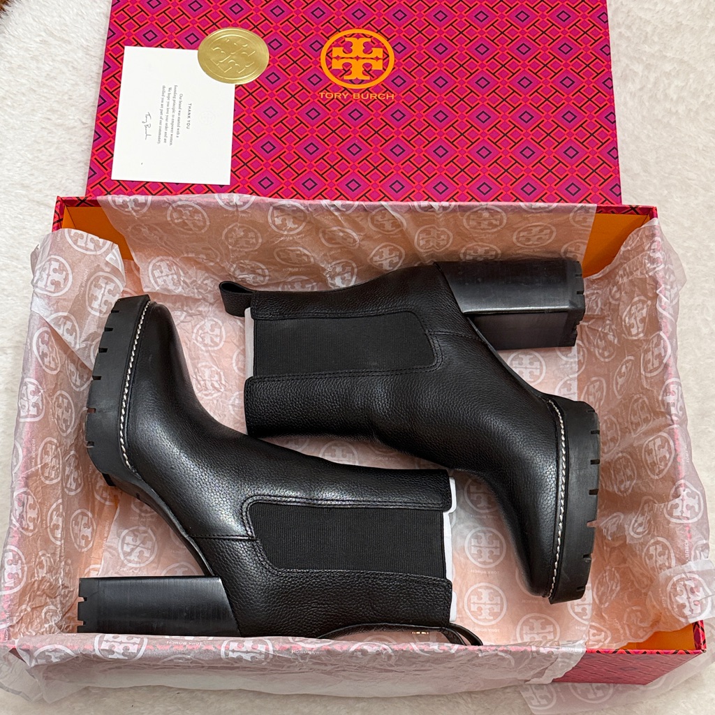 Tory Burch Carson Lug-Sole Ankle Boot